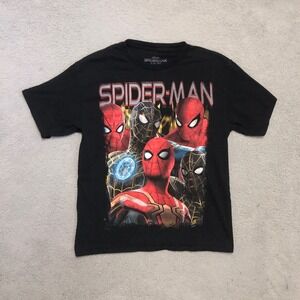 Marvel Spider-Man No Way Home T Shirt Black Graphic Tee Mens XS 2021 MCU